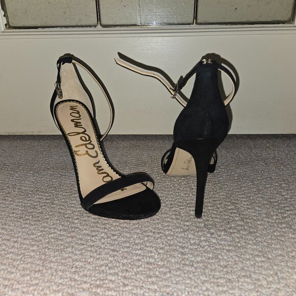 Sam Edelman Suede Ankle Strap Heels - Picture 1 of 3
